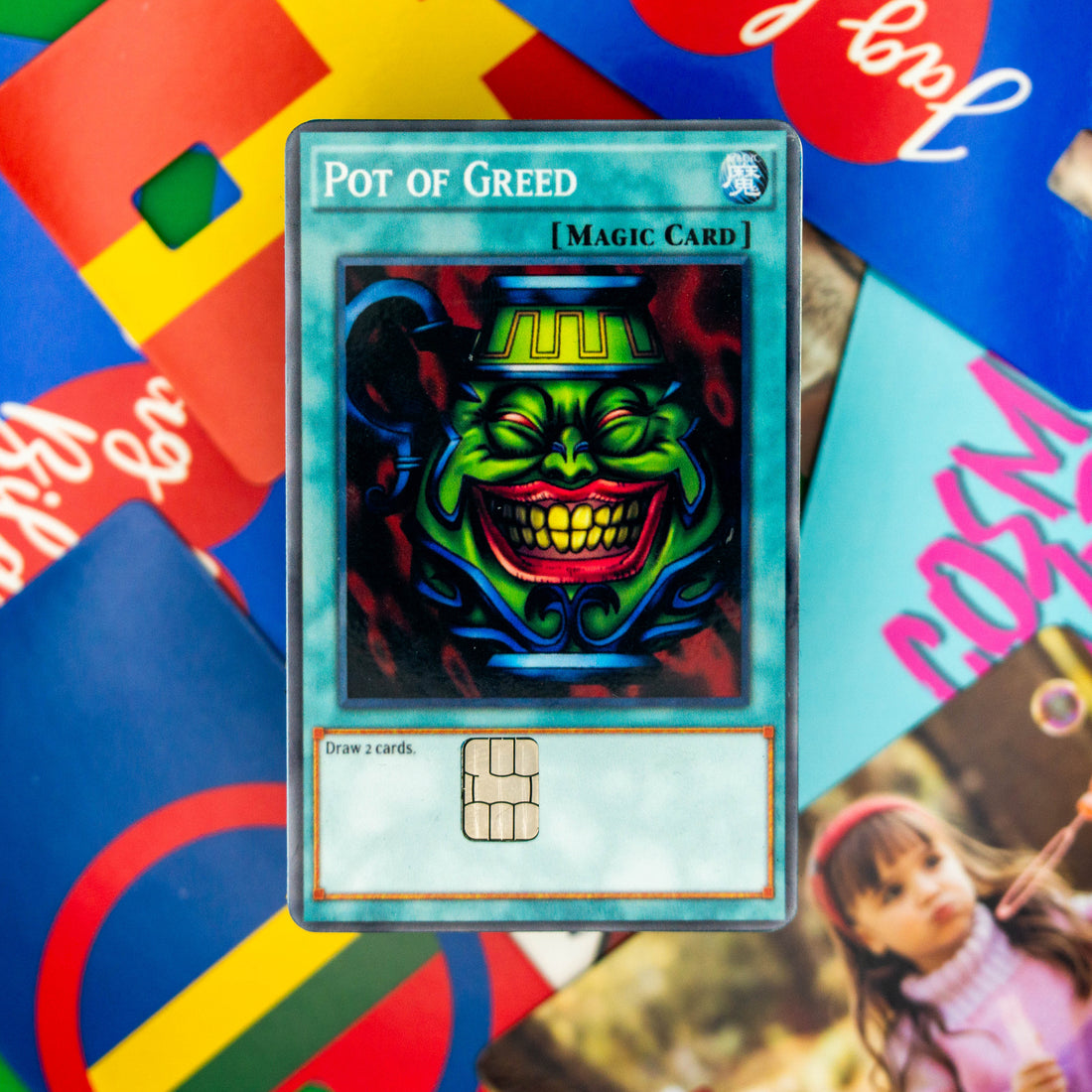 Skin for bank cards own design - Cosmic Vibe Decals