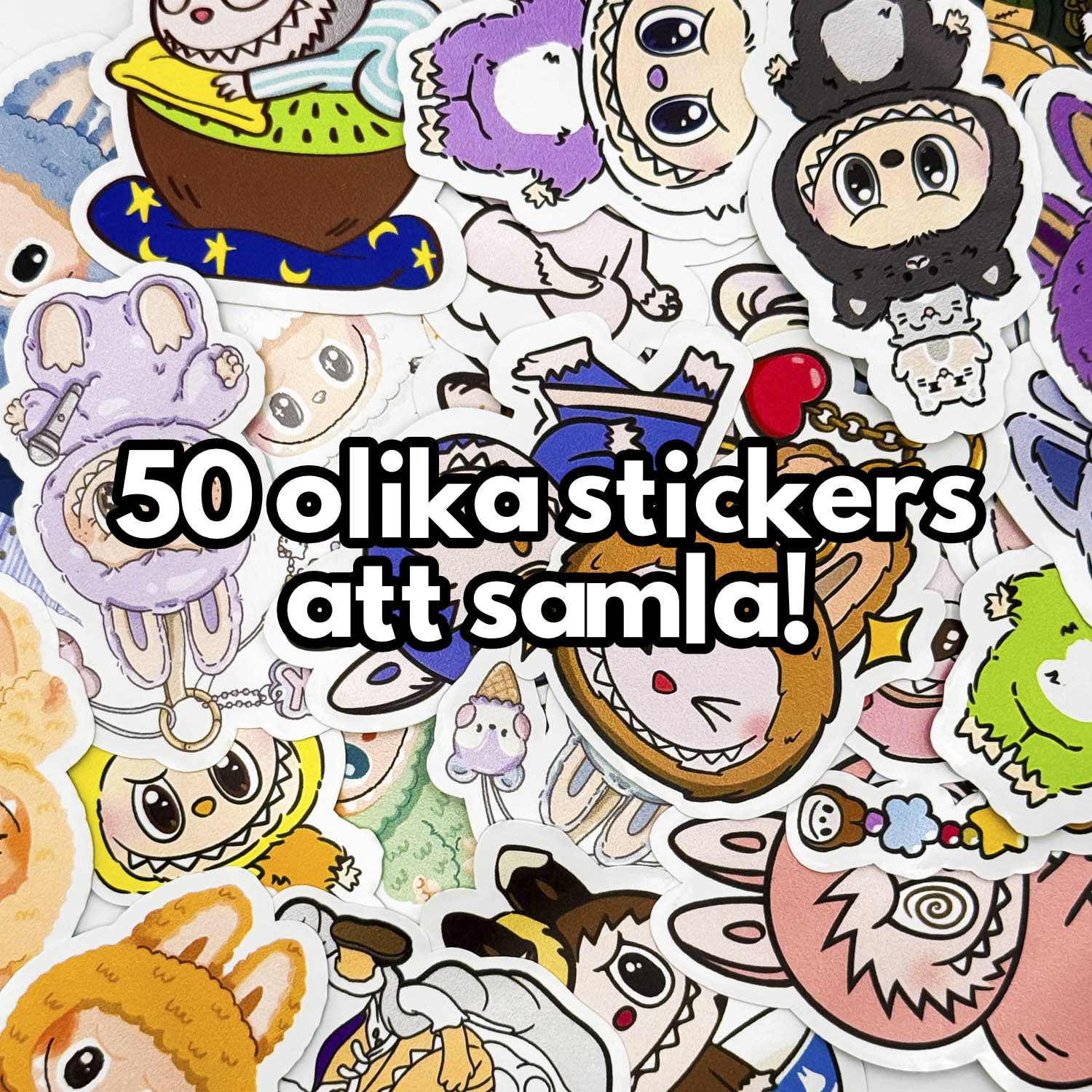 Labubu mystery sticker pack