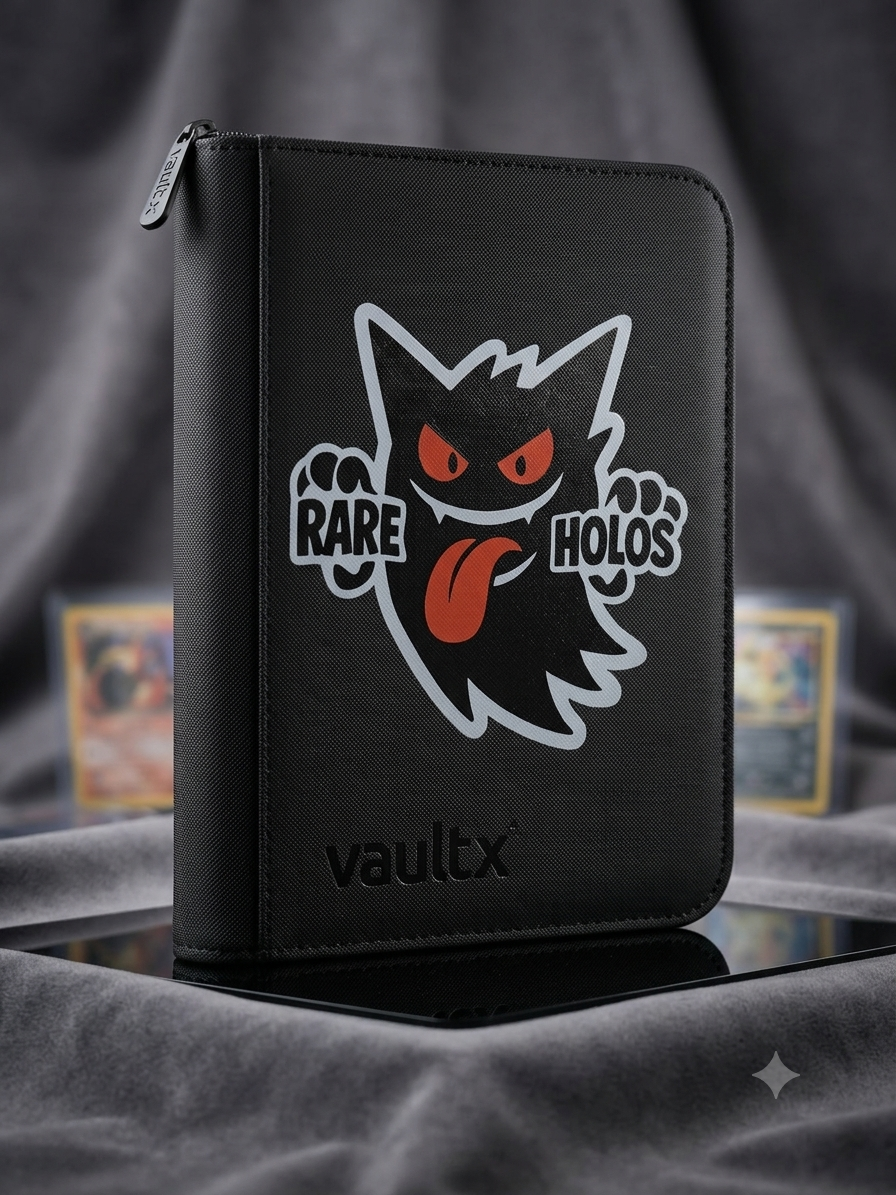 Äkta Vault X 4-pocket zip binder med eget motiv UV-printat på framsidan